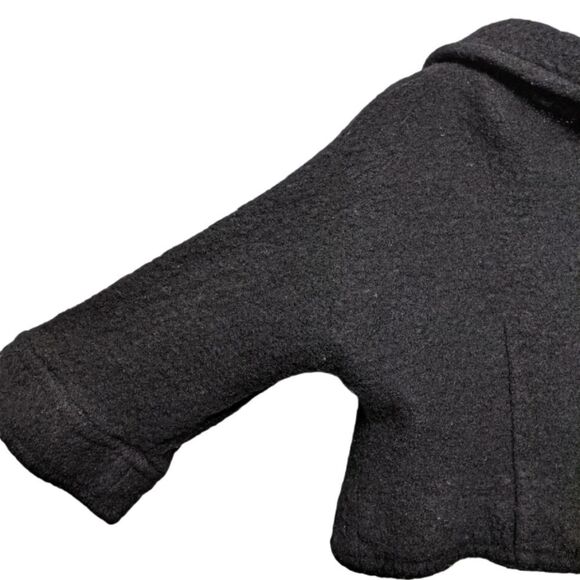 LAL 100% Wool Cropped Rockabilly Swing Coat L - Picture 5 of 6